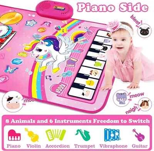 Toys for 1 Year Old Girl Gifts: Baby Musical Mat Toddler Toys Age 1-2 - 3 in 1 - Picture 1 of 7