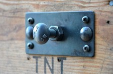Set 2 Industrial Drawer Pull Handle, Cabinet Drawer Door, 