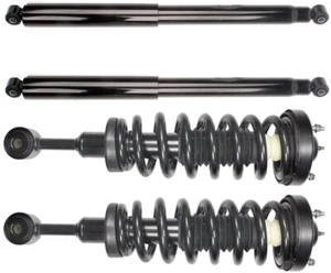 Monroe Complete Front Struts With Coil Springs Rear Shocks Kit for Ford F150 4WD - Picture 1 of 3