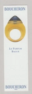 Carte publicitaire -advertising card - le parfum bague de Boucheron recto verso - Picture 1 of 2