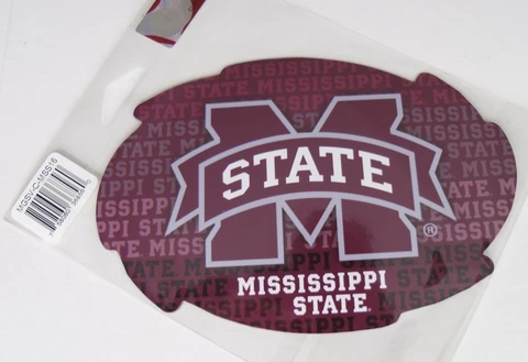NCAA 1 Pair Mississippi State Bulldogs Magnets 6 7/16" Wide x 4 3/8" High Cover