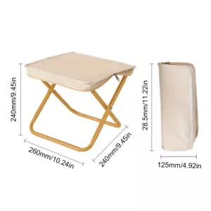 Tragbarer faltbarer Campingstuhl - leichter Angel- & Outdoorhocker mit Stauraum - Bild 1 von 3