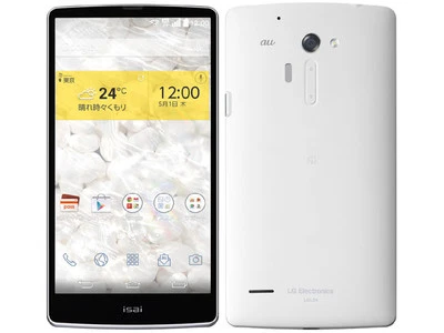 LG LGL24 ISAI FL 4.4 ANDROID 4K/2K SMARTPHONE NEW UNLOCKED JAPAN VER LG G3 WHITE - Image 1 of 4