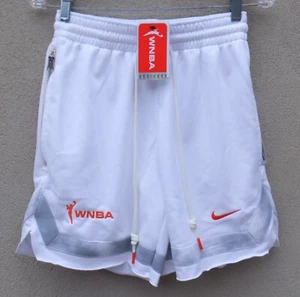 Nike WNBA Damen weiß Shorts Fleece Baumwolle Basketball $ 70 - XS L LESEN Flecken - Bild 1 von 20