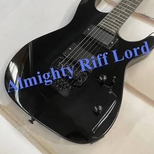 USA schwarz E-Gitarre KH202 Griffbrett HH Skull Inlay ESPHead Kopfplatte - Bild 1 von 13
