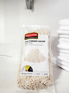 Rubbermaid Commercial #16 Large Economy Cotton Looped Ends Mop Head Refill USA 1 - Picture 1 of 3