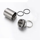 EDC 1 PC Stainless Steel Waterproof Case Pill Box Small Storage Tool w/Spring