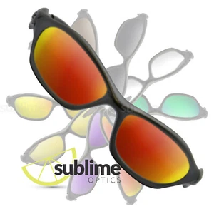 POLARIZED Metallic Fire Red Replacement Lenses For Oakley Unknown ~ Rojo rouge - Bild 1 von 5