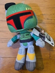 Star Wars Boba Fett 8” Plush Disney Authentic Mattel Stuffed Toy New w/Tags - Picture 1 of 5