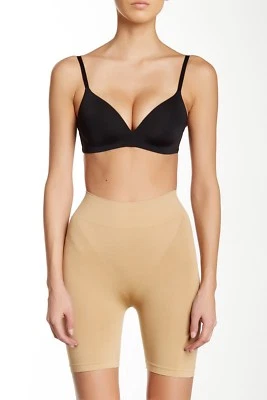 NUEVO HEAVENLY SHAPEWEAR Pantalones Cortos Beige Faja Estilo Modelador 4278 Talla L Bolsillos en el Culo Foto 1 de 4