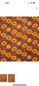 2 YDS UNCUT SUPER SNUGGLE FLANNEL FABRIC FALL SUNFLOWERS JOANN NEW #18708768 - Picture 1 of 1