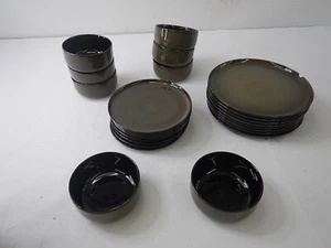 LERATIO 24 Piece Ceramic Dinnerware Set for 8, Coffee - Picture 1 of 12
