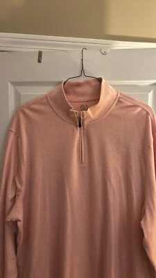 Jos. A. Pullover Bank Peach Cuarto Cremallera Nuevo con Etiquetas Foto 1 de 3