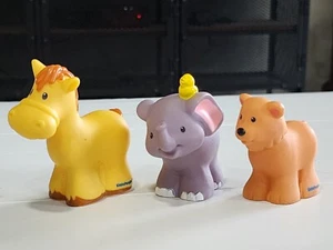 Fisher Price Little People Animals X3 Horse, Elephant, Bear Replacement Parts - Picture 1 of 2