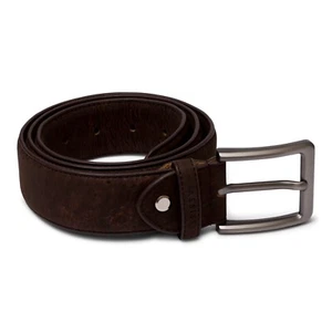 Brown Cork Leather Belt by Assisi Style - Mens Vegan Belt - Eco Friendly Gift