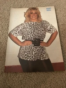 Vintage BABY DOLL NWA Wrestling Pinup Photo 1986 WCW 1980s VALET - Picture 1 of 1