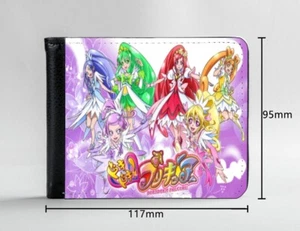 Precure Anime Wallet W/ All The Doki Doki Precures! Polyester & Vegan Leather - Bild 1 von 1