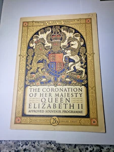 The Coronation of Her Majesty Queen Elizabeth II Souvenir Programme, 2 June 1953 - Picture 1 of 6
