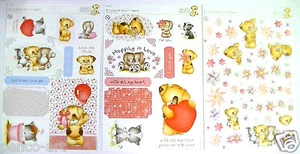 Docrafts Daisy & Dandelion die cut A4 Toppers & Foldies Flowers & love 3 designs - Picture 1 of 2