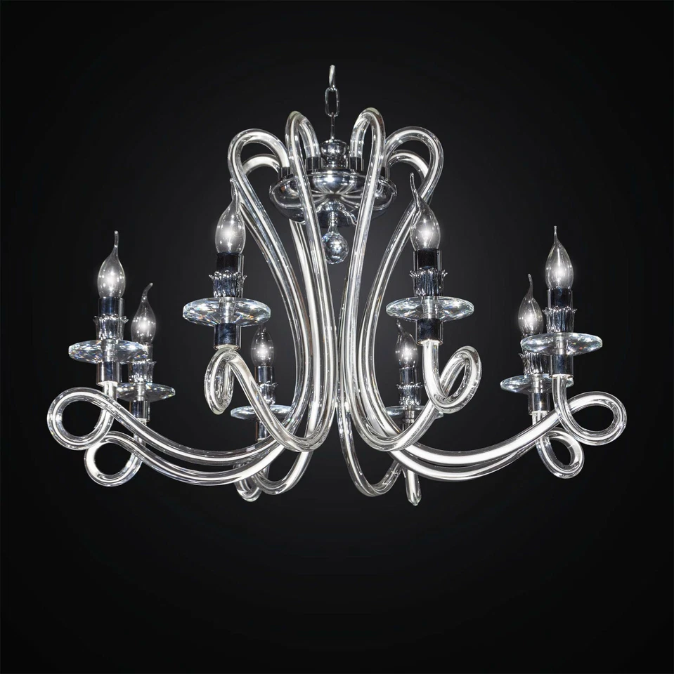Chandelier Crystal Contemporary Design Op 8 Lights Bga 3035-8 - Image 1 of 1