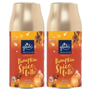 2 X Glade Automatic Spray Refill Air Freshener Pumpkin Spice Latte Refill 269ml - Picture 1 of 6
