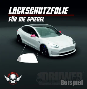 Lackschutzfolie 270 transparent Spiegel Tesla Model Y (2020) SUV - Bild 1 von 5
