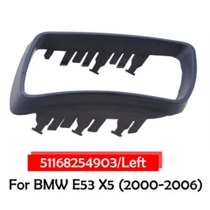 Driver Side Mirror Cover Cap Trim Ring Fits BMW X5 E53 1999~2006 Weatherproof - Picture 1 of 8