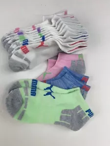 PUMA Dry Cell Youth Boys/Girl 8 Pack Low Cut Socks 4-9.5 - Picture 1 of 3