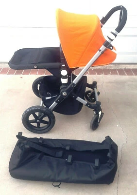 Bugaboo Cameleon 3 Travel System Stroller w bassinet Orange sunshade - Image 1 of 4
