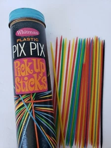 Vintage 1968 Whitman Plastic Pix Pix Pick Up Sticks Toy Child Classic Game - Picture 1 of 6