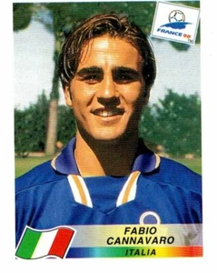 PANINI WORLD CUP FRANCE 98 FIGURINA N. 90 FABIO CANNAVARO ROOKIE STICKER ITALY - Picture 1 of 2