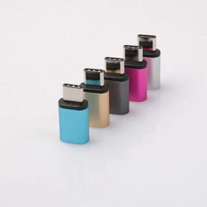 Micro Adapter USB 2.0 B Female To USB Type C Converter Metal Random Color - Picture 1 of 8