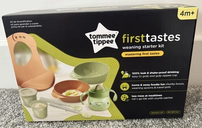 TOMMEE TIPPEE WEANING STARTER KIT 4 MONTHS+ BABY SHOWER GIFT PRESENT WEANING — 第 1/3 张图片