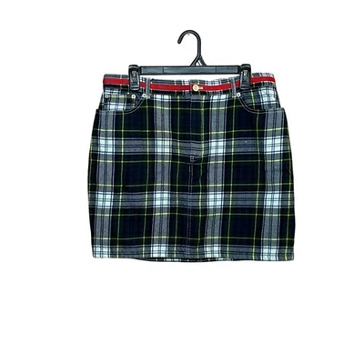 Tommy Hilfiger Woman’s Size 14 Plaid Mini Skirt Wool Blend Schoolgirl Y2K - Image 1 of 4