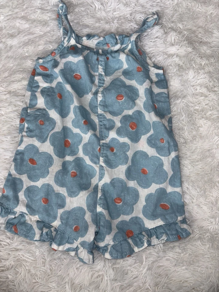 Little Co. de Lauren Conrad niñas talla Mameluco de mezcla de lino 3T. Lindo, Grt. Forma Foto 1 de 4