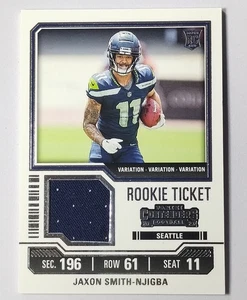 2023 Panini Contenders Jaxon Smith-Njigba Rookie Ticket Variation PATCH RC - Picture 1 of 2