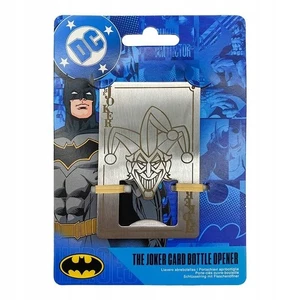 Flaschenöffner Metall satiniert bottle opener Spielkarte Joker Batman 8 cm - Bild 1 von 4