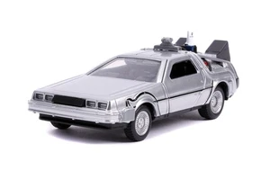 JADA 30541 MINIATURE DMC TIME MACHINE BTTF 2 GREY HOLLYWOOD RIDES 1975 1/32 - Picture 1 of 1