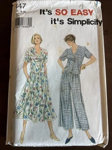 Simplicity Pattern 9447 Misses Pull On Pants,Skirt And Top Sz 6-16 - Picture 1 of 2