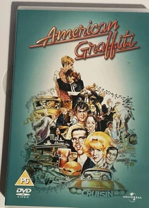 AMERICAN GRAFFITI DVD 70S FILM MOVIE GEORGE LUCAS RON HOWARD HARRISON FORD UK - Picture 1 of 2