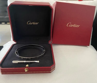 Cartier 18K белое золото любовь браслет размер 21 - Изображение 1 из 4
