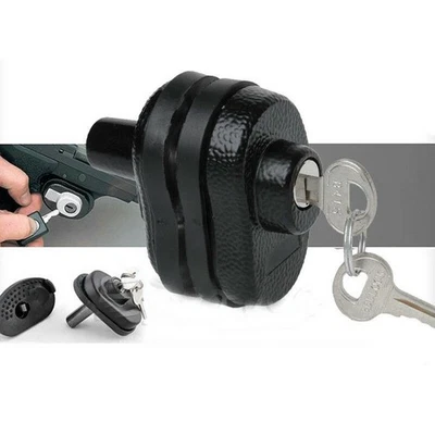 New Black 1Pc Key Gun Trigger Lock For Firearms Pistol Rifle Shotgun - Image 1 of 4