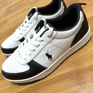 Polo Ralph Lauren Herren Black & White Court II Sneaker Schuhe Gr. 7 TOP - Bild 1 von 14