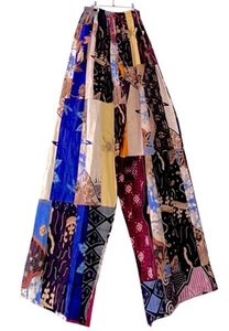 LADIES PLUS SIZE PATCHWORK HIPPIE BOHO PANTS FREE SIZE ✅SUPERB QUALITY✅1 ONLY✅ - Picture 1 of 3