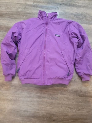  Chaqueta Bomber Patagonia Niños De Colección 12 Nylon/Vellón Forrada Cremallera Hecha en EE. UU. Púrpura  Foto 1 de 4