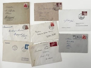 Schweiz - 8 Briefe aus der Mittelzeit, einige gute Stempel - Bild 1 von 1