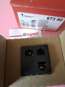 mécanisme Prise triple RJ45 STP multimédia Céliane Legrand Réf 673 90 Neuf  - Picture 1 of 2