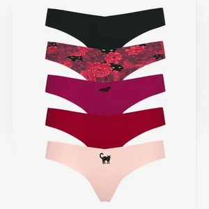 Victoria's Secret No Show Tanga Höschen 5er Pack Damengröße. GROSS NEU. - Bild 1 von 3