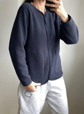MS fleece jacket Polar coat with pockets zipper front size 10  - Image 1 of 4