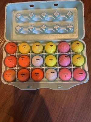 18 pelotas de golf Nitro Ultimate Distance naranjas usadas Foto 1 de 4